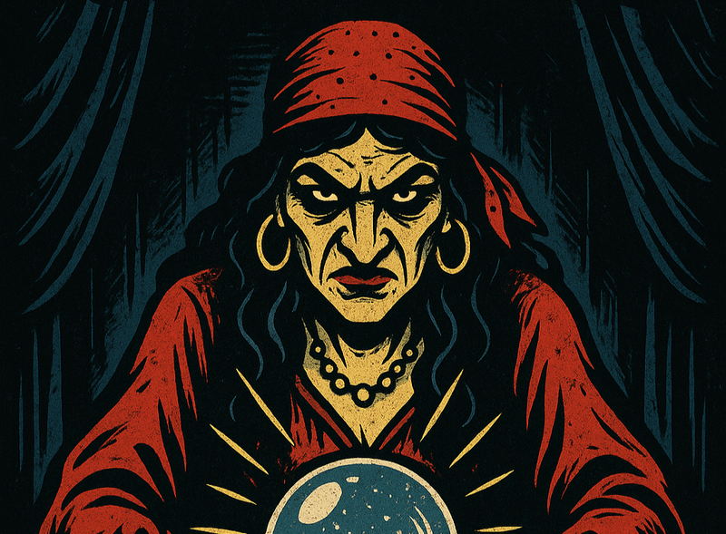 Fortune Teller with a crystal ball
